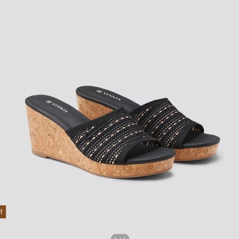 Vivaia Stacey round toe wedge platform slide - Picture 7 of 13